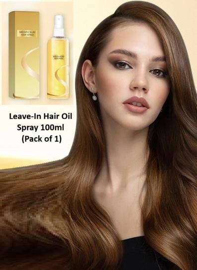 Leave-In Hair Oil Spray For Smoothing, Long-Lasting Shine 100ml (Pack of 1)